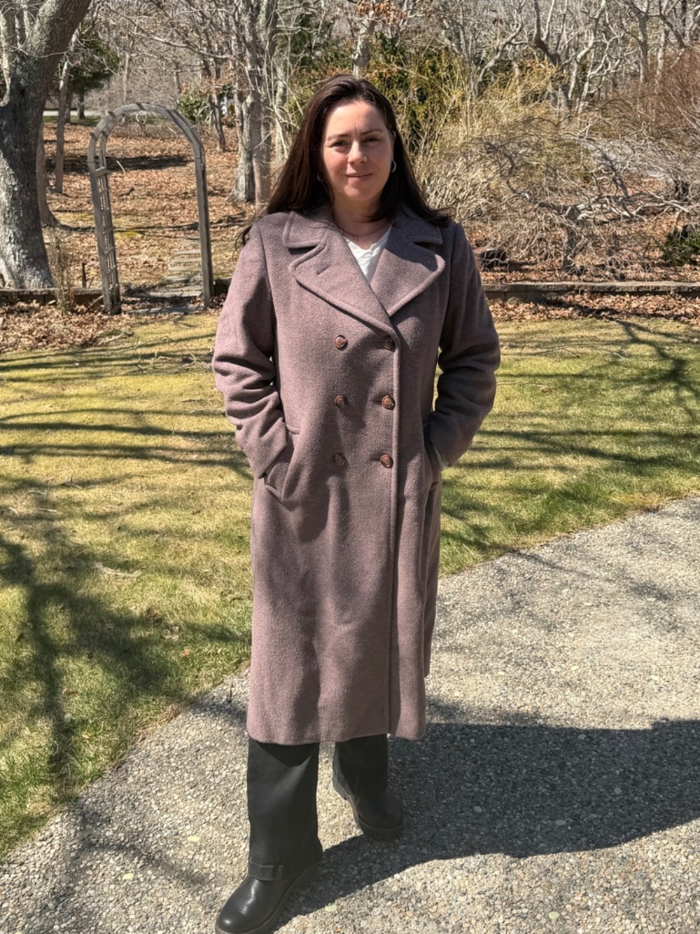 Vintage Bromleigh Double-Breasted Long Coat
